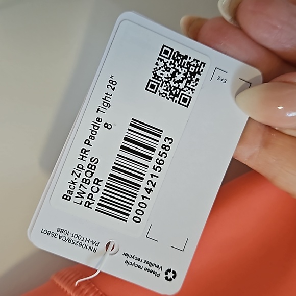 NWT Lululemon Back-Zip High-Rise Paddle Tight 28" (8) - Picture 8 of 10